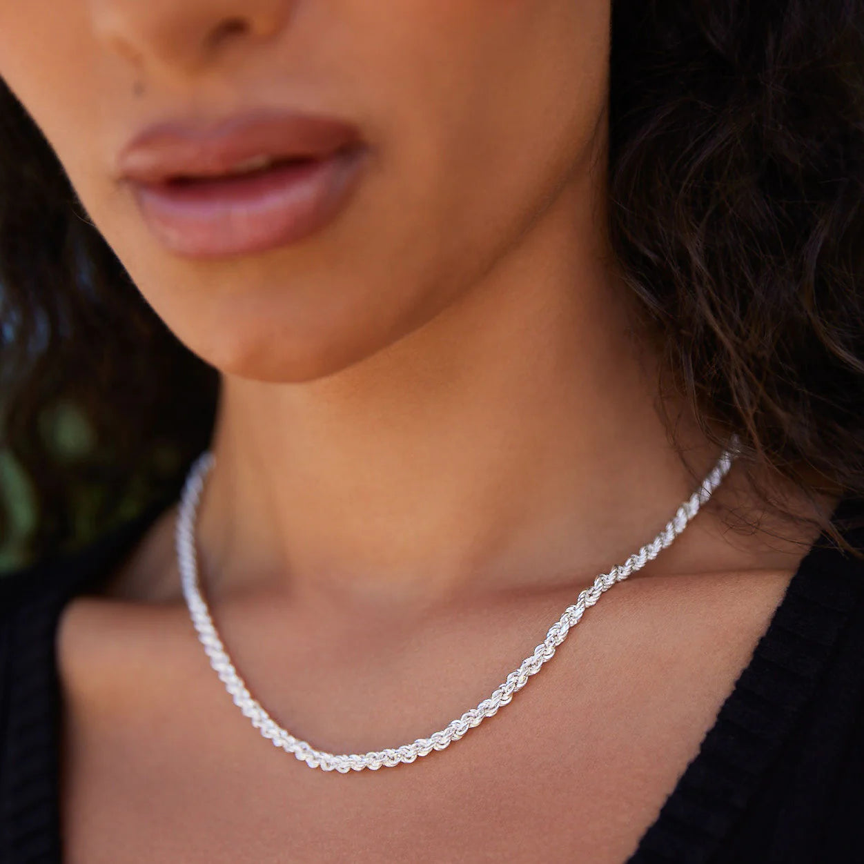 TWINE SILVER CHAIN