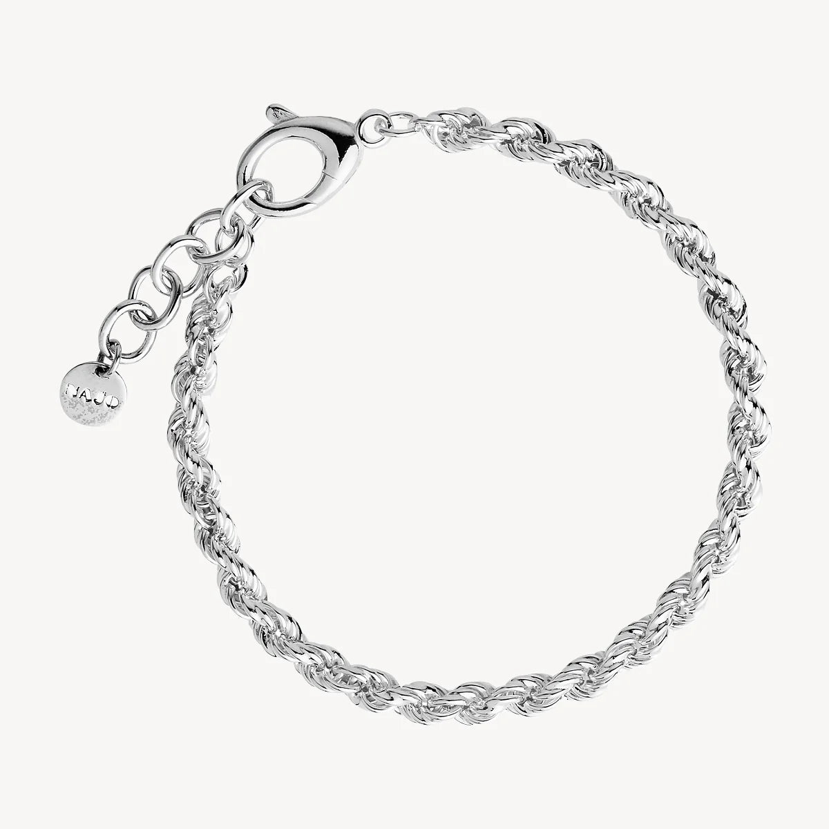 TWINE SILVER CHAIN BRACELET