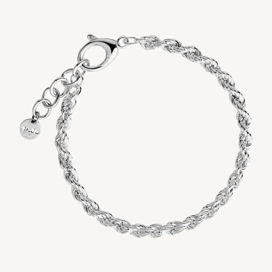 TWINE SILVER CHAIN BRACELET