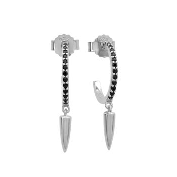 DAGGER HOOPS BLACK SPINEL