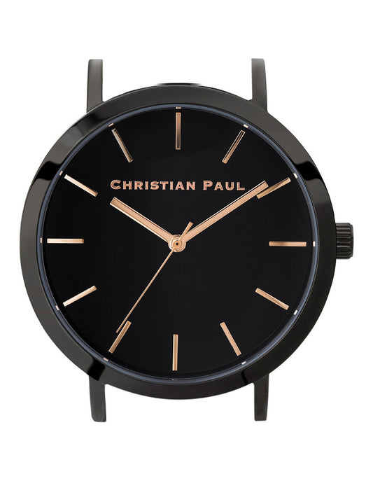 CHRISTIAN PAUL 35MM RAW BLACK DIAL & BLACK CASE - RAW-BLK-BLK-35MM