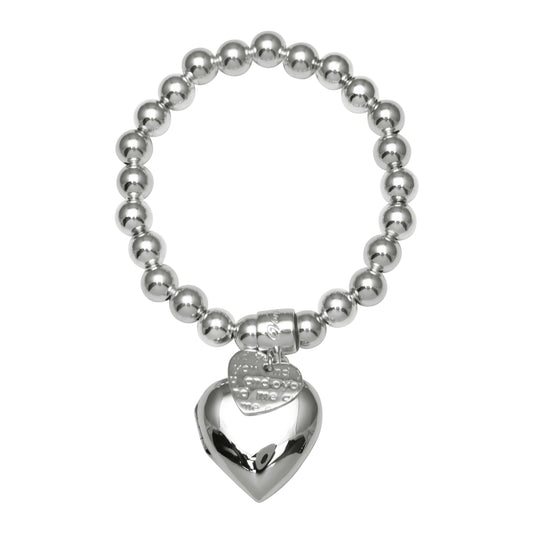 VT HEART LOCKET STRETCH BRACELET