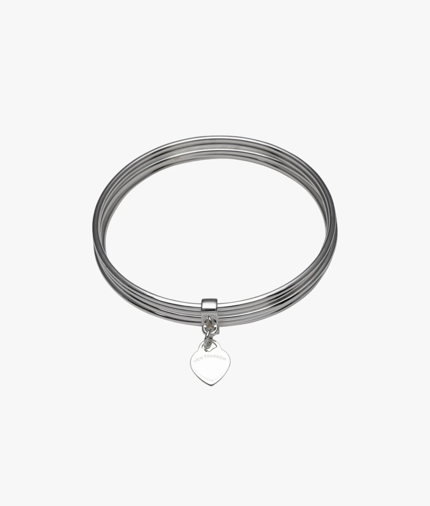 VT 5-STACK BANGLE WITH FLAT HEART
