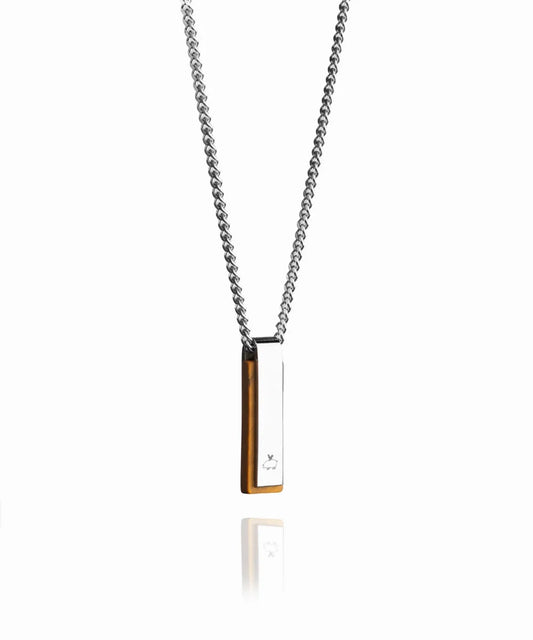 PIG & HEN MONOLITH TIGER EYE NECKLACE