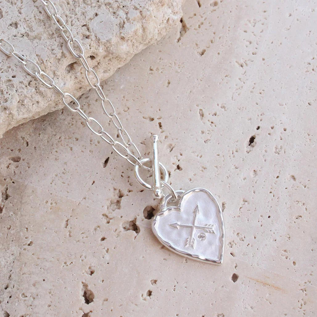 HEART FOB NECKLACE 50CM