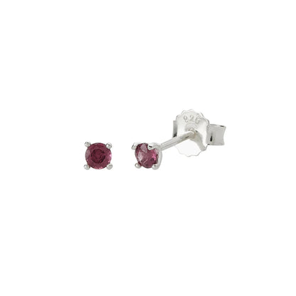 3MM PINK RHODOLITE STUDS
