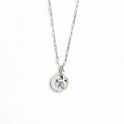 SAINT CHRISTOPHER & CROSS NECKLACE