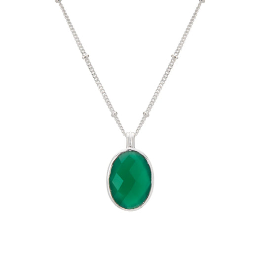 WANDERING SOUL GREEN ONYX NECKLACE