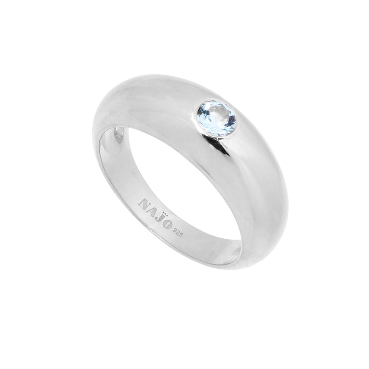 DOME RING BLUE TOPAZ