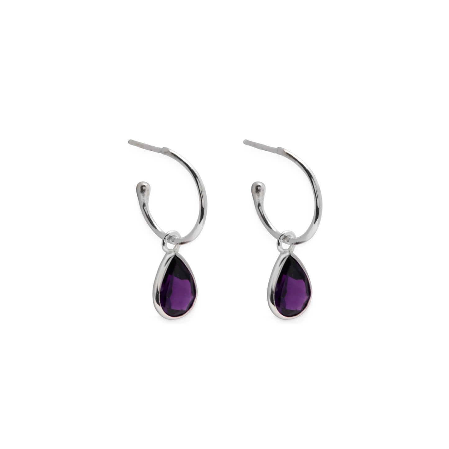 VT AMETHYST PEAR DROP EARRINGS