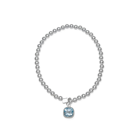 VT BLUE TOPAZ STRETCH BRACELET