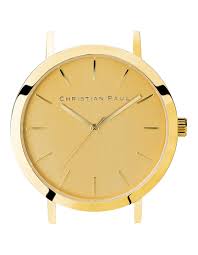 CHRISTIAN PAUL 35MM CAPITAL BRUSHED GOLD DIAL & GOLD CASE - CAP-GLD-GLD-35MM