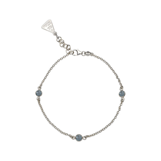 VT BLUE TOPAZ TRIPLET BRACELET