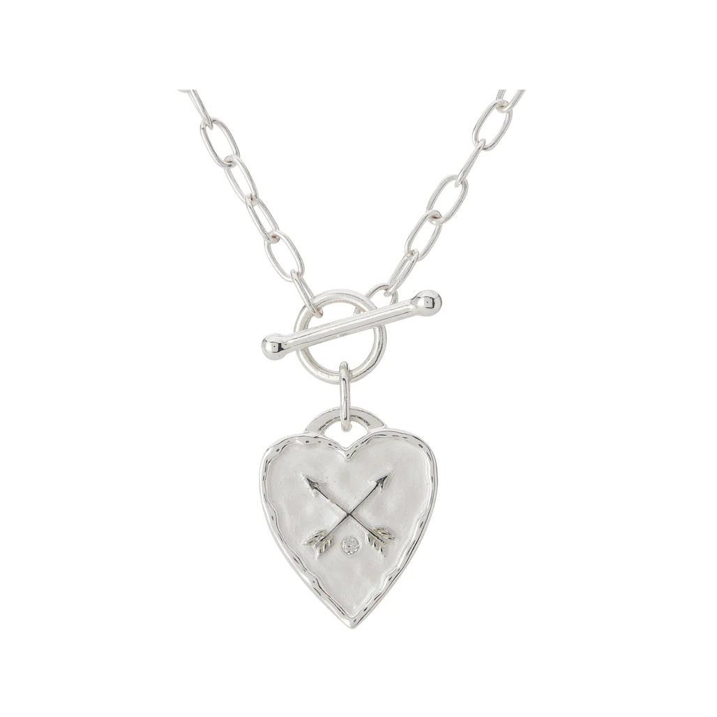 HEART FOB NECKLACE 42CM