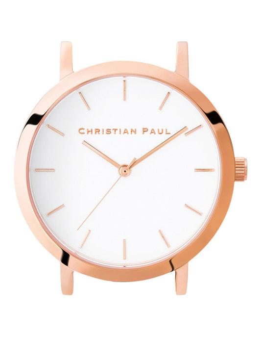 CHRISTIAN PAUL 43MM RAW WHITE DIAL & ROSE GOLD CASE - RAW-WHI-RG-43MM