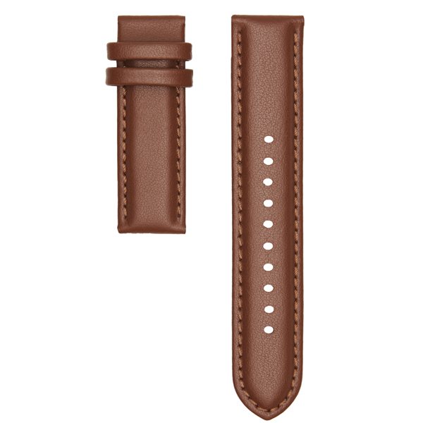 CHRISTIAN PAUL 16MM STITCHED TAN LEATHER STRAP - STLEA-TAN-16MM